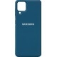 Silicone Case для Samsung A12 A125/A127/M12 M127 Cosmos Blue - Фото 1