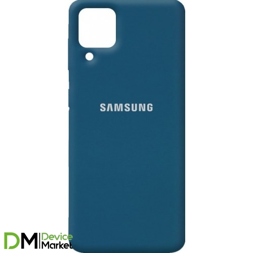 Silicone Case для Samsung A12 A125/A127/M12 M127 Cosmos Blue