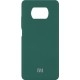 Silicone Case для Xiaomi Poco X3/X3 Pro Pine Green