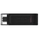 Флеш память Kingston DataTraveler 70 128GB Type-C Black (DT70/128GB) - Фото 1