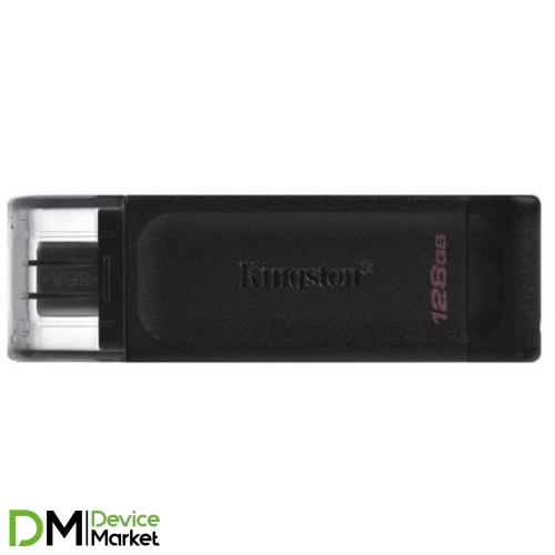 Флеш память Kingston DataTraveler 70 128GB Type-C Black (DT70/128GB)