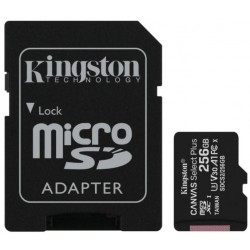 Карта памяти Kingston microSDXC 256GB Canvas Select Plus UHS-I/U3 + SD-адаптер (SDCS2/256GB)