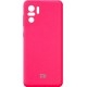 Silicone Cover Full Camera для Xiaomi Redmi Note 10/10s/Poco M5s Shiny Pink - Фото 1