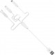 USB кабель Hoco X1 Apple+Micro+Type-C 1M White - Фото 2