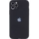 Silicone Case Full Camera для iPhone 12 Pro Max Black - Фото 1