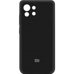 Silicone Cover Full Camera для Xiaomi Mi 11 Lite/11 Lite 5G Black