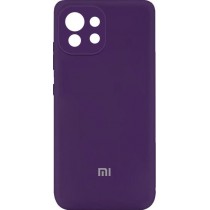 Silicone Cover Full Camera для Xiaomi Mi 11 Lite/11 Lite 5G Purple