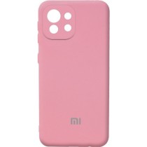 Silicone Cover Full Camera для Xiaomi Mi 11 Lite/11 Lite 5G Pink