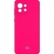 Silicone Cover Full Camera для Xiaomi Mi 11 Lite/11 Lite 5G Barbie Pink