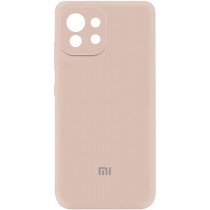 Silicone Cover Full Camera для Xiaomi Mi 11 Lite/11 Lite 5G Pink Sand