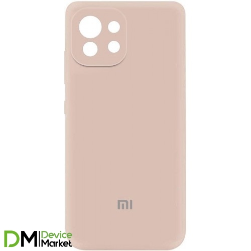 Silicone Cover Full Camera для Xiaomi Mi 11 Lite/11 Lite 5G Pink Sand