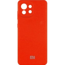 Silicone Cover Full Camera для Xiaomi Mi 11 Lite/11 Lite 5G Neon Orange