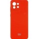 Silicone Cover Full Camera для Xiaomi Mi 11 Lite/11 Lite 5G Neon Orange
