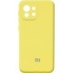Silicone Cover Full Camera для Xiaomi Mi 11 Lite/11 Lite 5G Yellow
