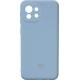 Silicone Cover Full Camera для Xiaomi Mi 11 Lite/11 Lite 5G Lillac Blue