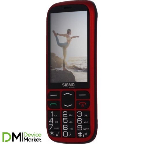 Телефон Sigma Comfort 50 Optima DS Red