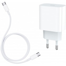 Сетевое зарядное устройство Jellico AK180 USB-C 20W + Type-C to Type-C cable White