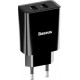 Мережевий зарядний пристрій Baseus Speed Mini Dual U Charger 10.5W EU Black (CCFS-R01)
