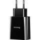 Сетевое зарядное устройство Baseus Speed Mini Dual U Charger 10.5W EU Black (CCFS-R01) - Фото 3