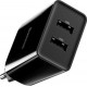 Сетевое зарядное устройство Baseus Speed Mini Dual U Charger 10.5W EU Black (CCFS-R01) - Фото 4