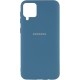 Silicone Case для Samsung A12 A125/A127/M12 M127 Navy Blue