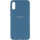 Silicone Case для Samsung A02 A022 Navy Blue - Фото 1