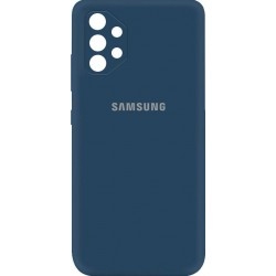 Silicone Case Full Camera для Samsung A52 A525 Navy Blue
