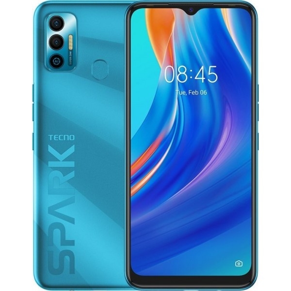 Смартфон Tecno Spark 7 (KF6n) 4/128Gb NFC Dual SIM Morpheus Blue UA (К