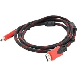 Кабель Merlion HDMI-HDMI, 10 м, Black/Red