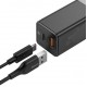 Мережевий зарядний пристрій Baseus GaN2 Q. Charger C+C 45W + Type-C cable Black (CCGAN45CE) - Фото 5