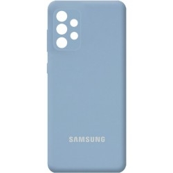 Silicone Cover Full Camera для Samsung A32 A325 Lilac Blue