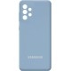 Silicone Cover Full Camera для Samsung A32 A325 Lilac Blue - Фото 1