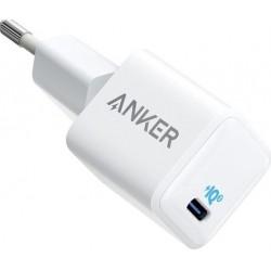 Мережевий зарядний пристрій ANKER PowerPort III Nano 20W USB-C White