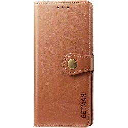 Чехол-книжка Getman Gallant для Xiaomi Redmi 10/Note 11 4G Brown