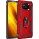 Чехол Serge Ring for Magnet для Xiaomi Poco X3X3 Pro Red - Фото 1