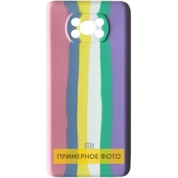 Silicone Cover Full Rainbow для Xiaomi Redmi Note 10/10s/Poco M5s Pink/Dasheen