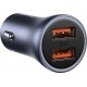 Автомобільний зарядний пристрій Baseus Golden Contactor Dual QC Car Charger U+U 40W Dark Gray (CCJD-A0G) - Фото 3