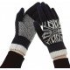 Перчатки ArmorStandart Touch Gloves Snowflake с орнаментом Blue - Фото 1