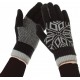 Рукавички ArmorStandart Touch Gloves Snowflake с орнаментом Black