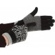 Перчатки ArmorStandart Touch Gloves Snowflake с орнаментом Black - Фото 2