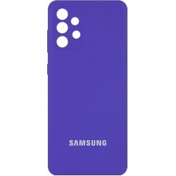 Silicone Case Full Camera для Samsung A52 A525 Purple
