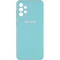 Silicone Case Full Camera для Samsung A52 A525 Ice Blue