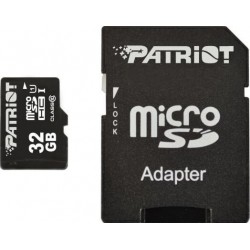 Карта пам'яті Patriot LX MicroSDHC 32GB UHS-I Class 10 + adapter (PSF32GMCSDHC10)