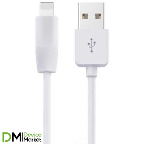 USB кабель Lightning Hoco X1 3m White