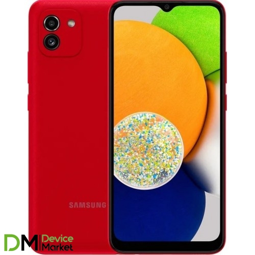 Смартфон Samsung Galaxy A03 3/32Gb Red (SM-A035FZRDSEK) UA