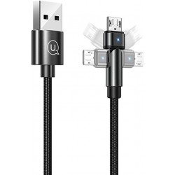 Micro USB кабель Usams US-SJ478 U60 Rotable 1m Black