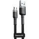 Кабель Baseus Cafule USB to Micro 1.5A 2m Gray/Black (CAMKLF-CG1) - Фото 1