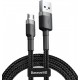 Кабель Baseus Cafule USB to Micro 1.5A 2m Gray/Black (CAMKLF-CG1) - Фото 2