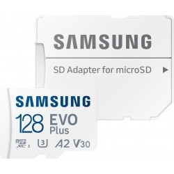 Карта пам'яті Samsung Evo Plus microSDXC 128GB Class 10 UHS-I U3 V30 + SD-adapter (MB-MC128KA/EU)