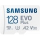 Карта памяти Samsung Evo Plus microSDXC 128GB Class 10 UHS-I U3 V30 + SD-adapter (MB-MC128KA/EU) - Фото 3